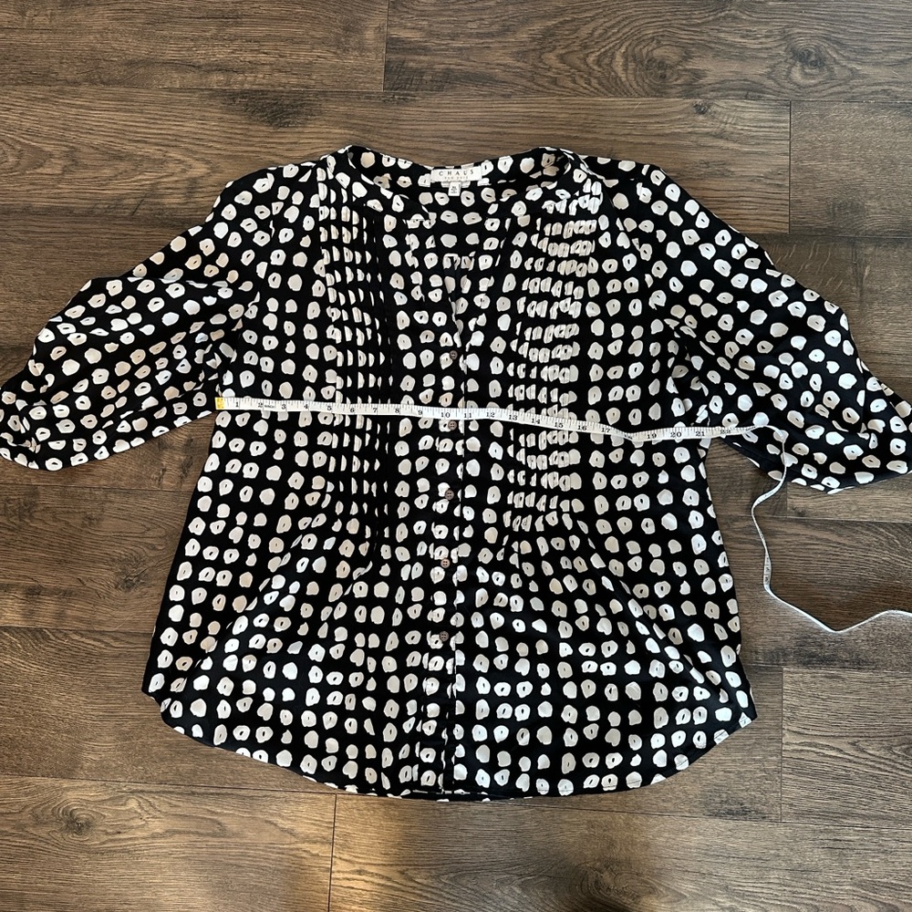 Chaus Monochrome Patterned Blouse